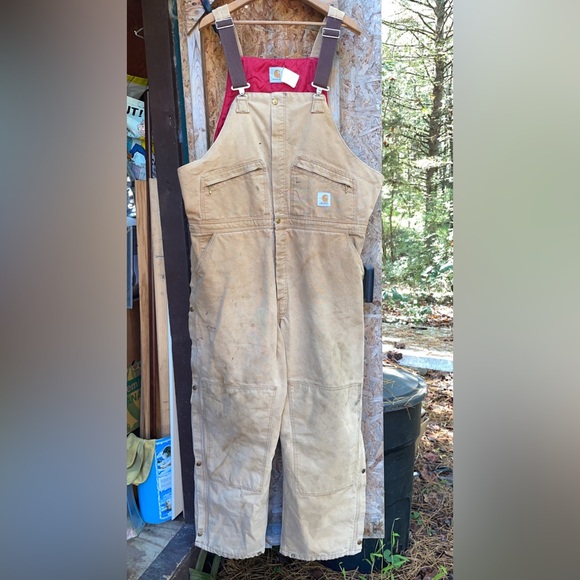 Carhartt insulated bib overalls 48 x 32 - Picture 1 of 11